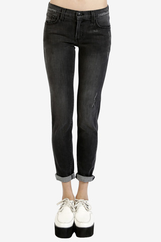 Cuff Me Boyfriend Crop Denim - by Just USA