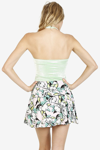 Mimi Floral Print Swing Skirt